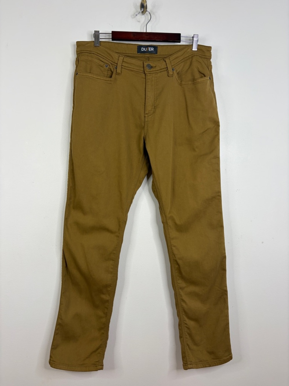 DU/ER No Sweat Pants Mens 36 x 31 Tobacco Brown N2X Relaxed Fit Taper Athletic